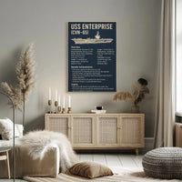 USS Enterprise Historical Legacy Military Poster PosterGoat