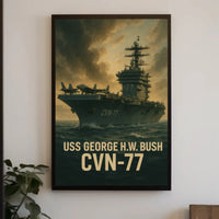 USS George H.W. Bush CVN-77 Poster PosterGoat