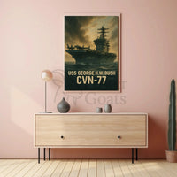 USS George H.W. Bush CVN-77 Poster PosterGoat