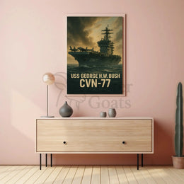 USS George H.W. Bush CVN-77 Poster PosterGoat
