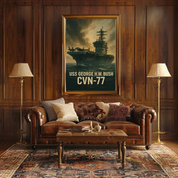 USS George H.W. Bush CVN-77 Poster PosterGoat
