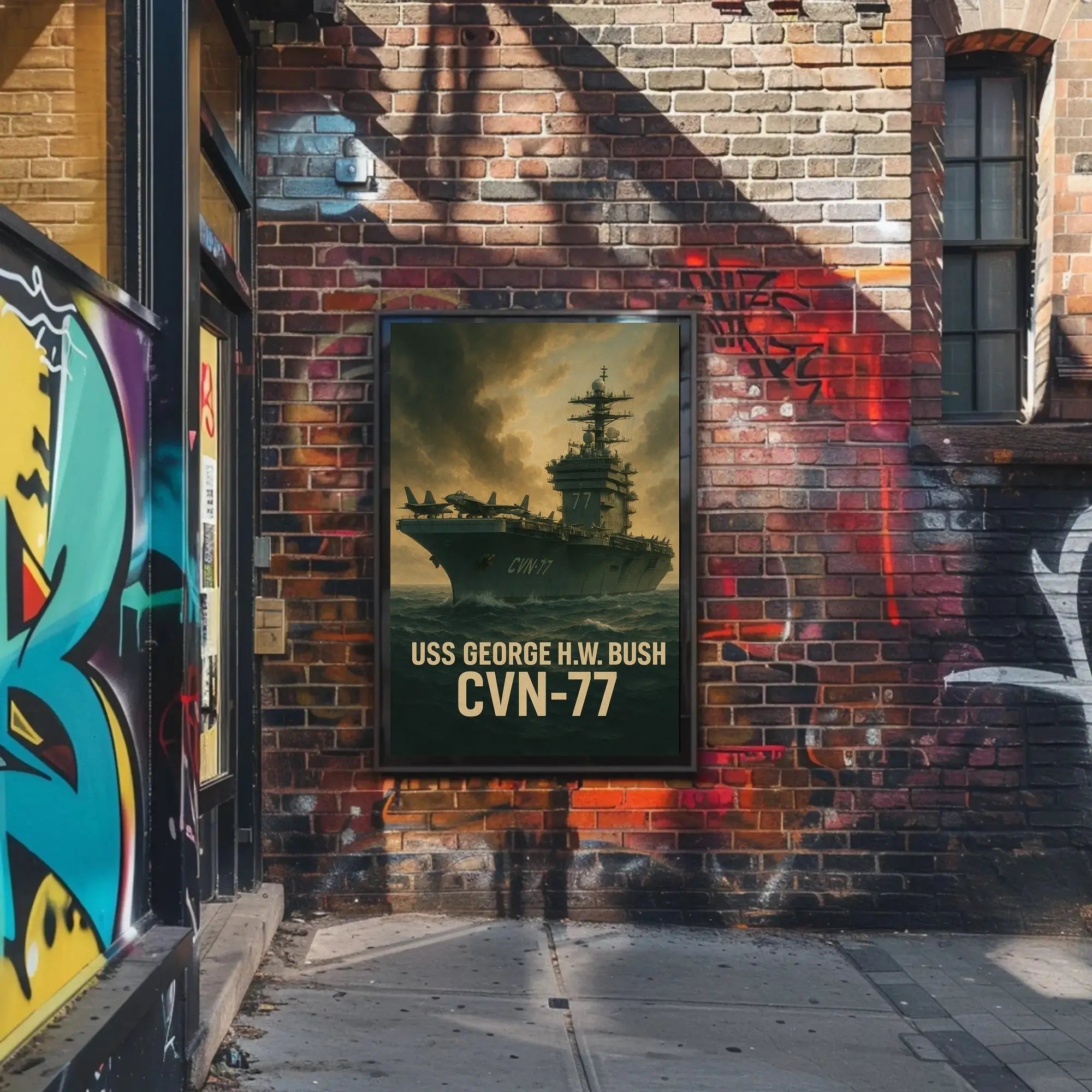 USS George H.W. Bush CVN-77 Poster PosterGoat