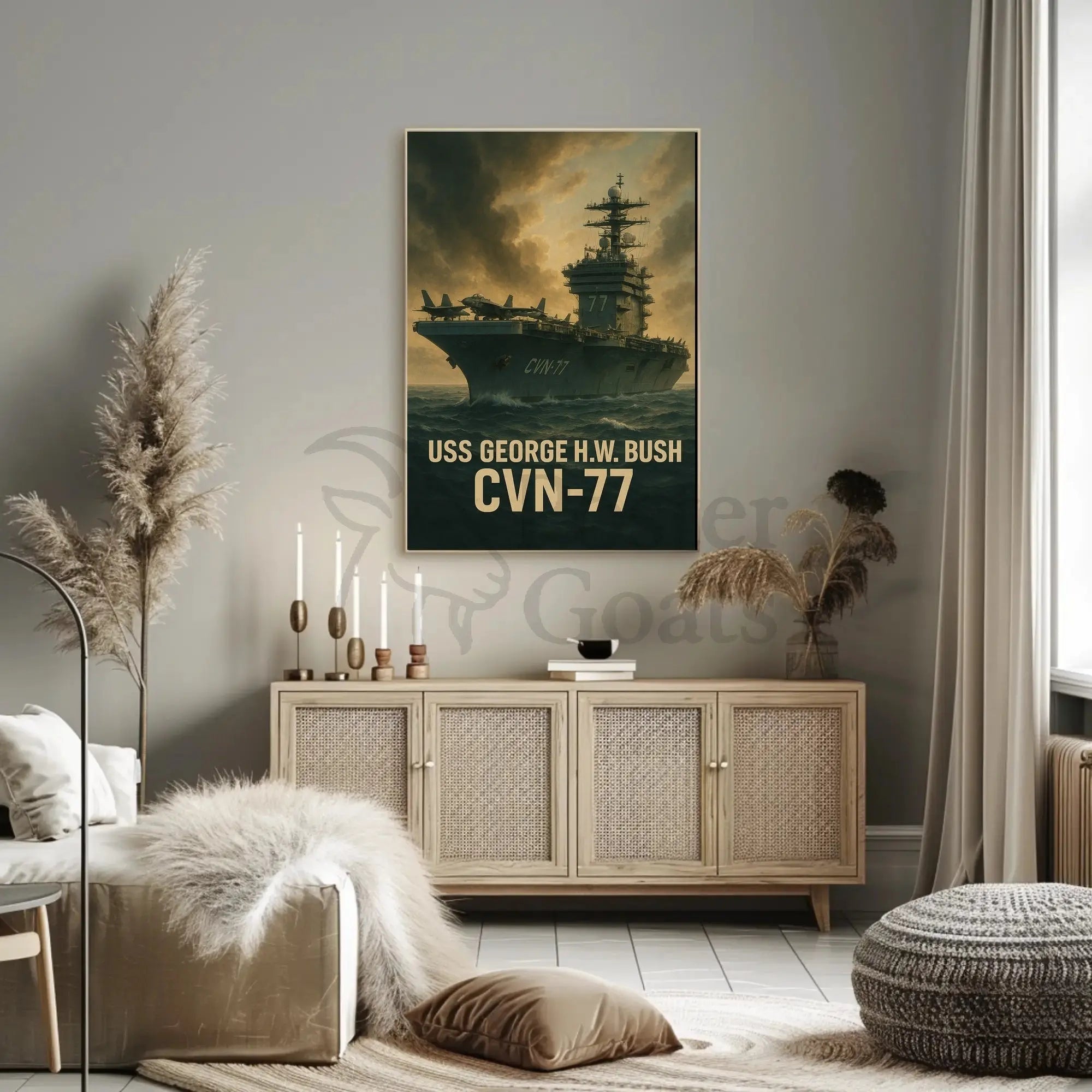USS George H.W. Bush CVN-77 Poster PosterGoat