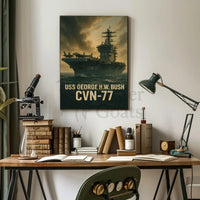 USS George H.W. Bush CVN-77 Poster PosterGoat
