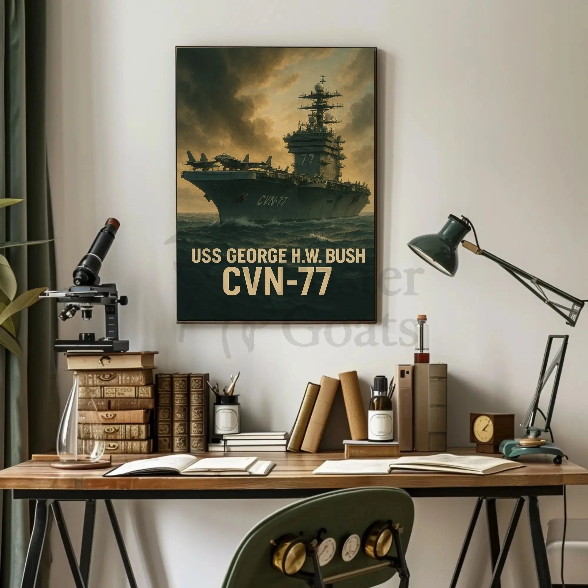 USS George H.W. Bush CVN-77 Poster PosterGoat