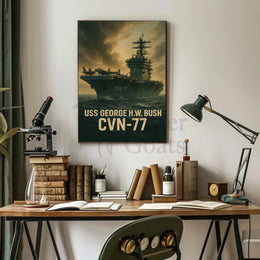 USS George H.W. Bush CVN-77 Poster PosterGoat