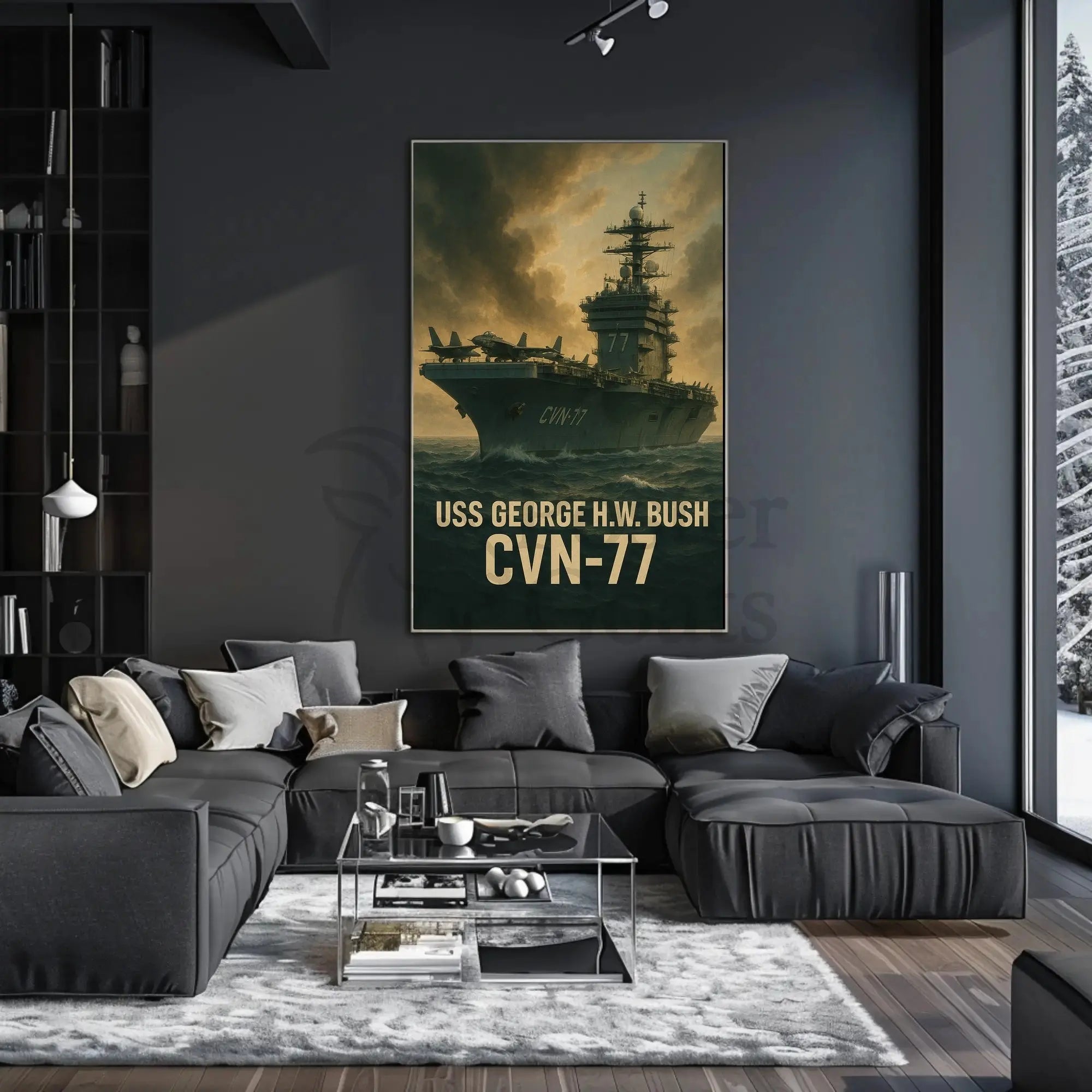 USS George H.W. Bush CVN-77 Poster PosterGoat