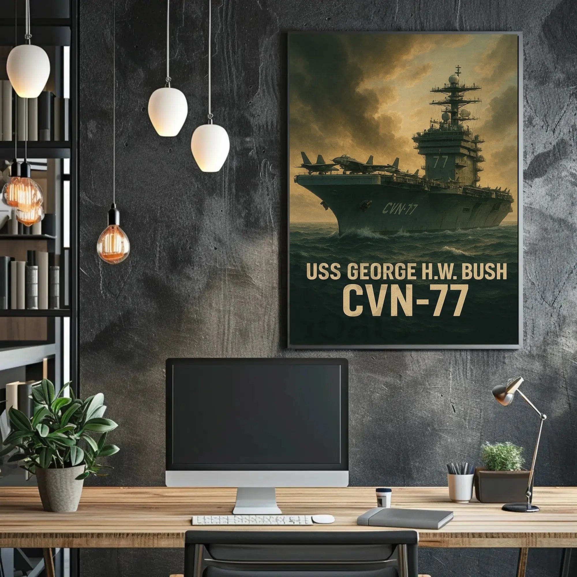 USS George H.W. Bush CVN-77 Poster PosterGoat