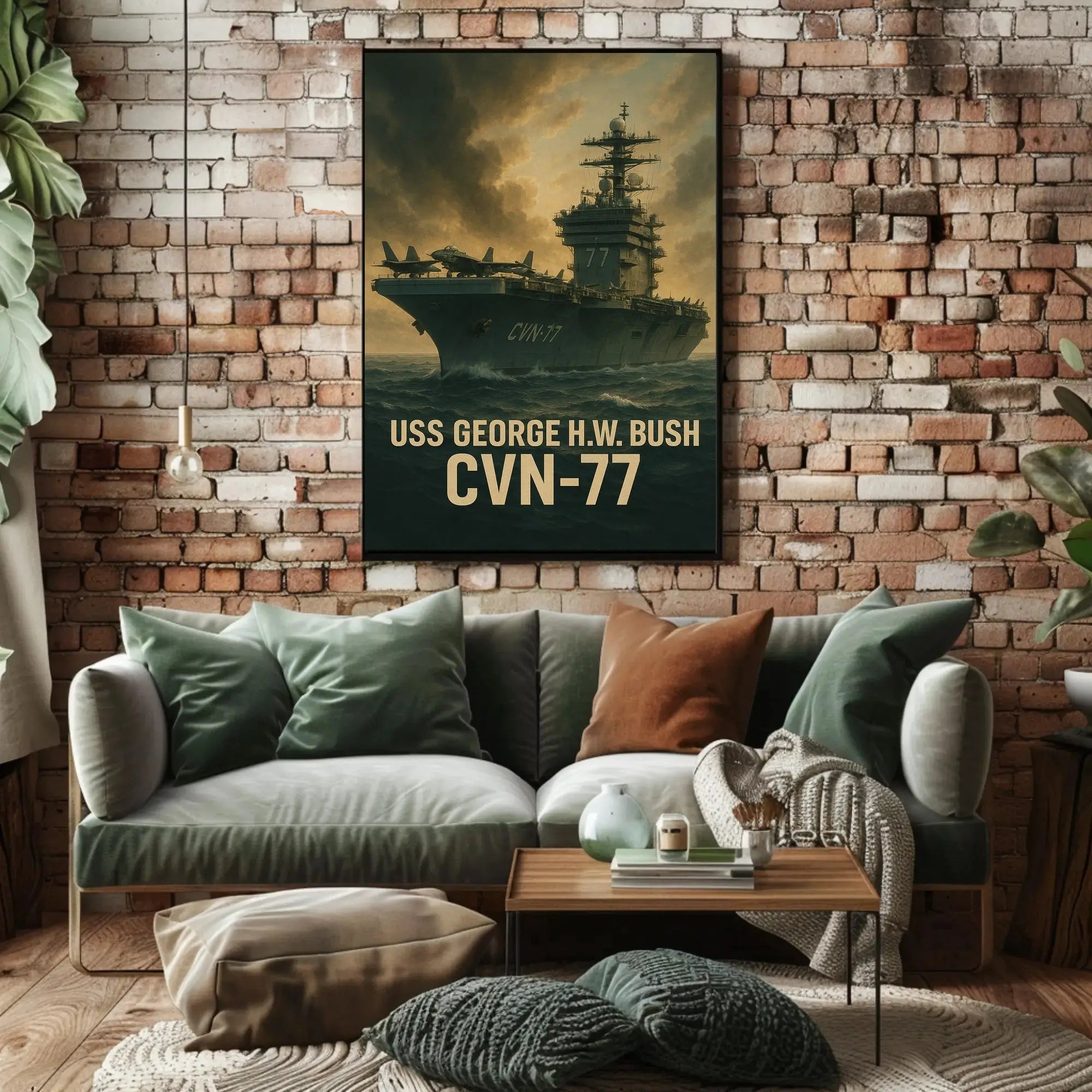 USS George H.W. Bush CVN-77 Poster PosterGoat