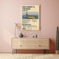 USS Harry S. Truman Military Achievements Poster PosterGoat
