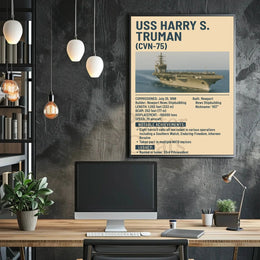 USS Harry S. Truman Military Achievements Poster PosterGoat