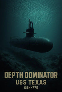 USS Texas Depth Dominator Military Poster PosterGoat
