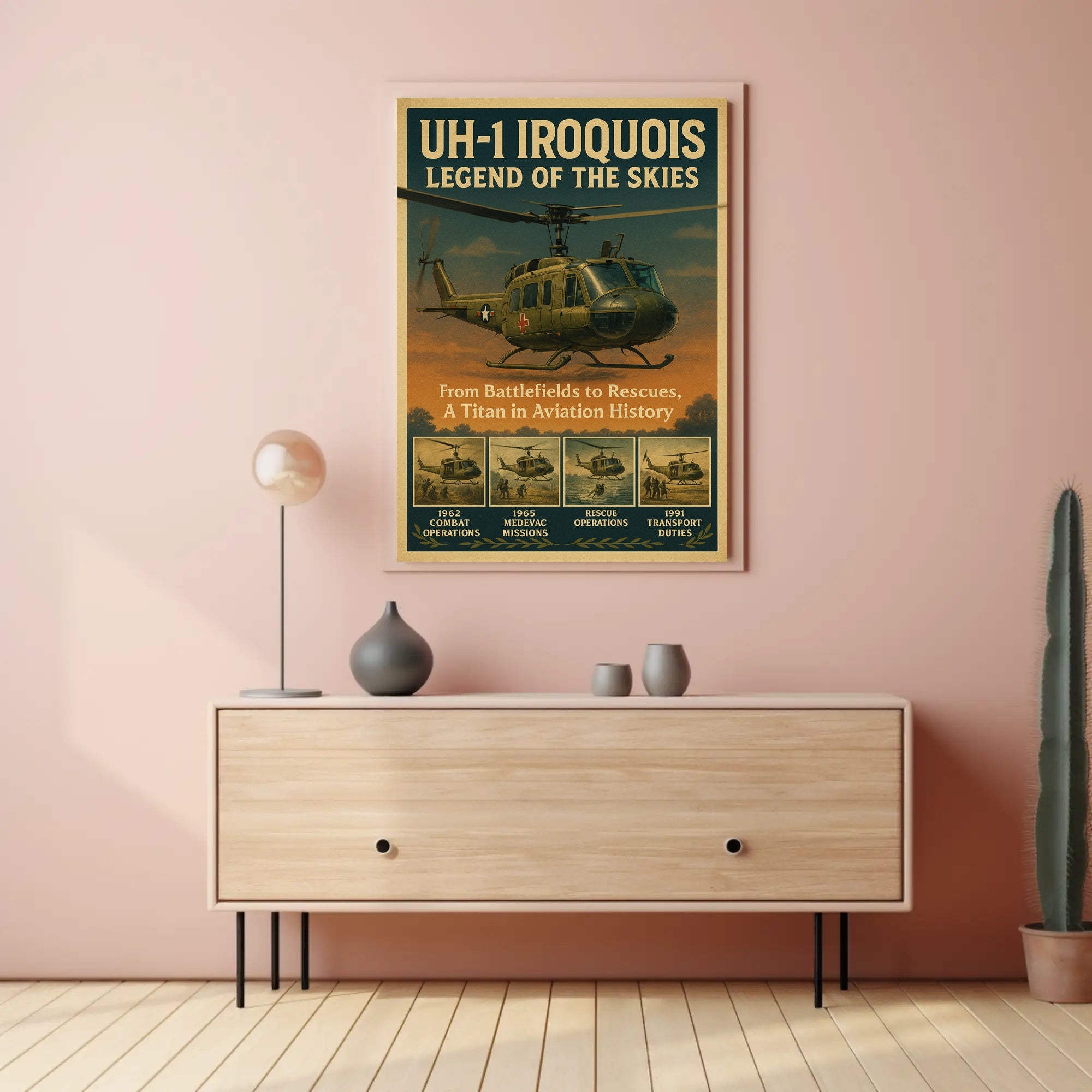 Uh-1 Iroquois Legend Of The Skies Poster PosterGoat