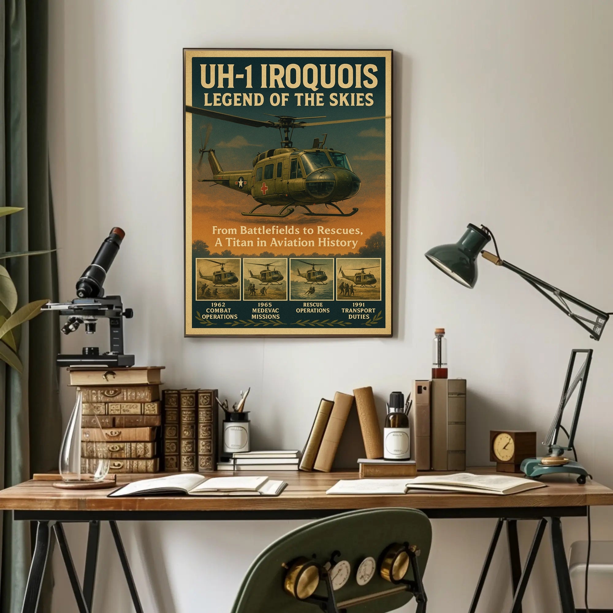 Uh-1 Iroquois Legend Of The Skies Poster PosterGoat