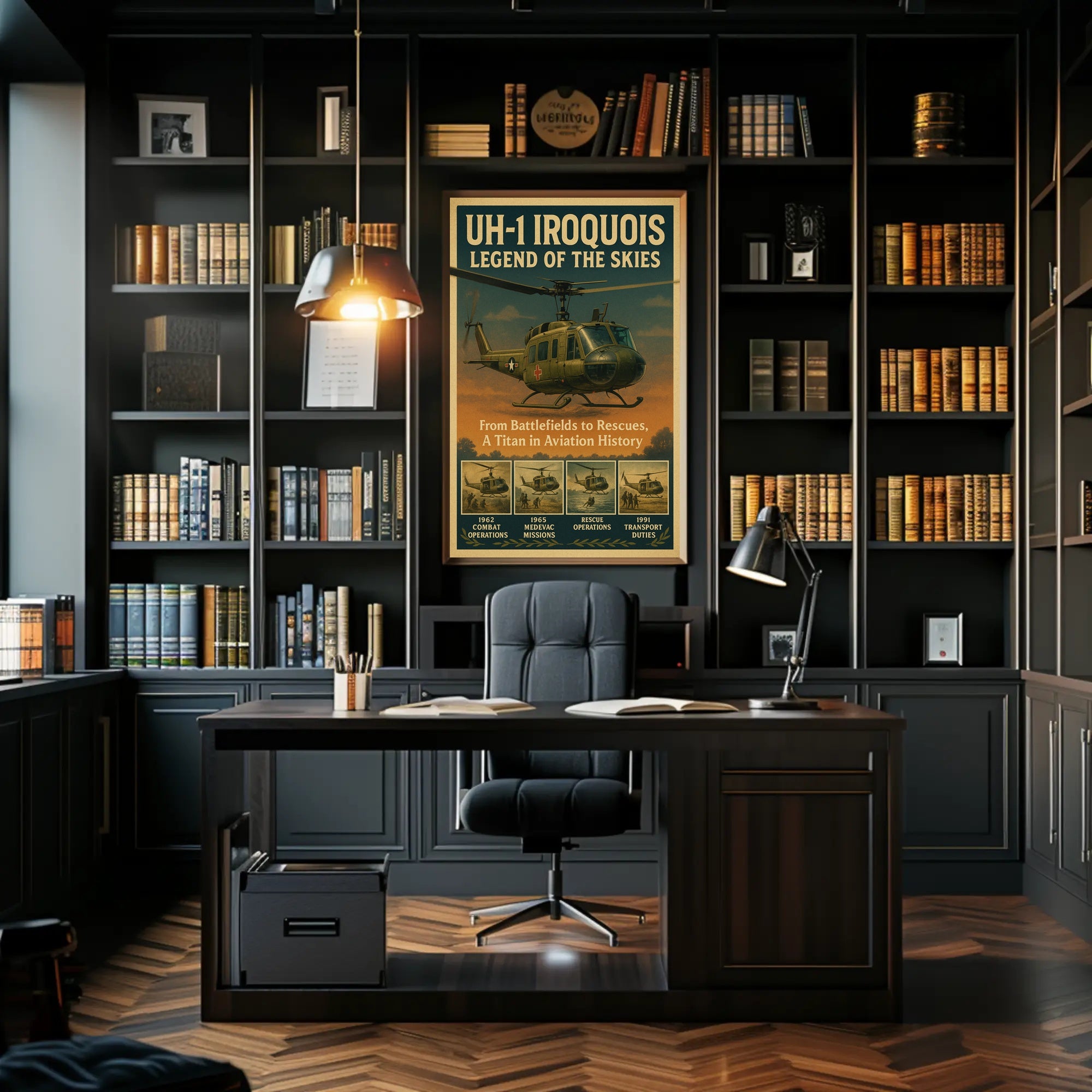 Uh-1 Iroquois Legend Of The Skies Poster PosterGoat
