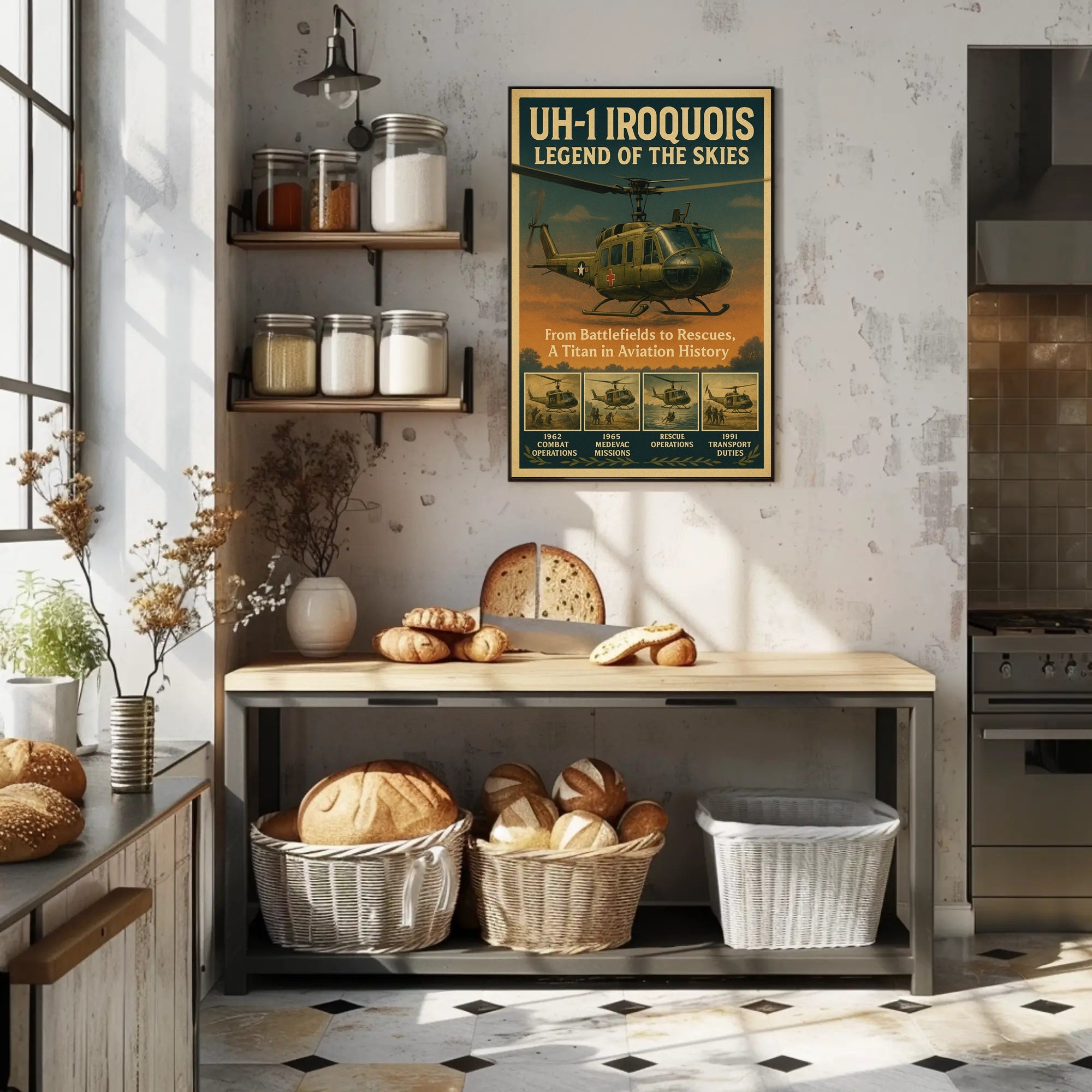 Uh-1 Iroquois Legend Of The Skies Poster PosterGoat