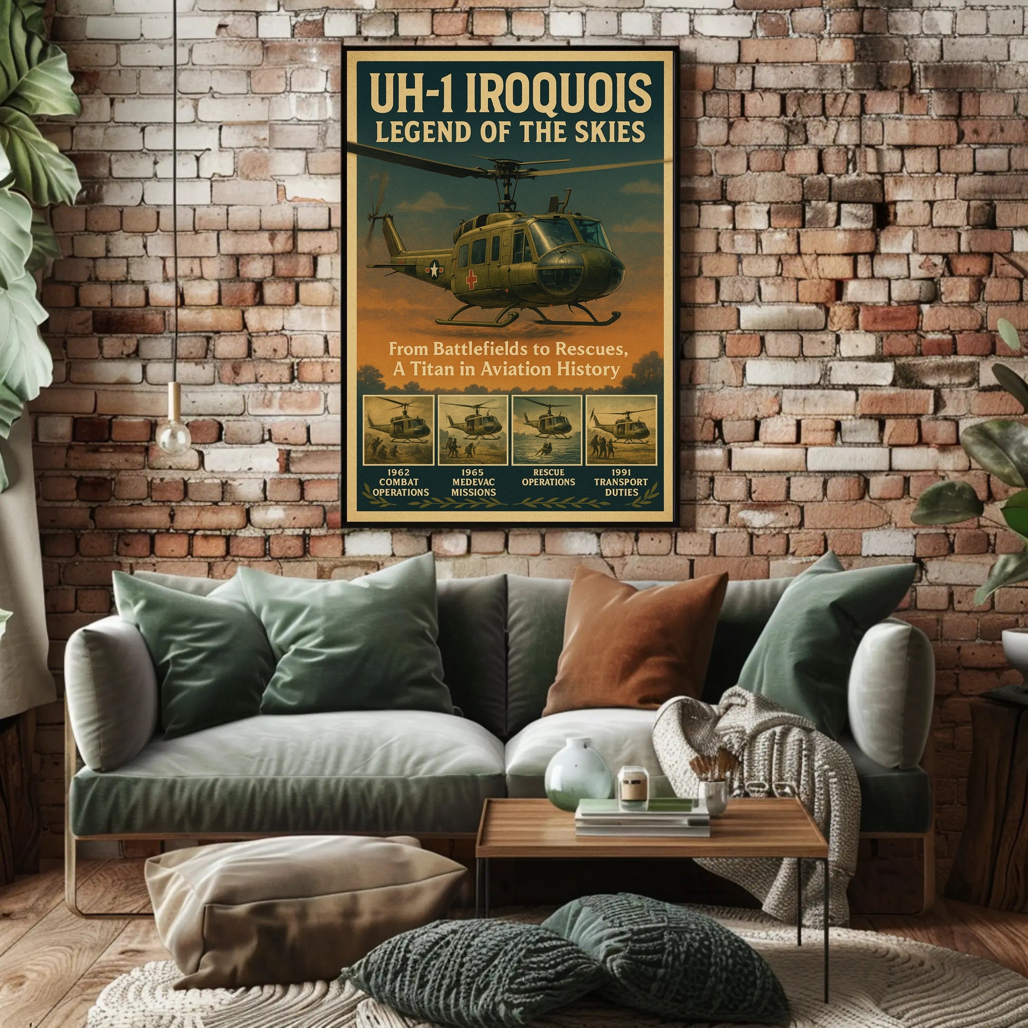 Uh-1 Iroquois Legend Of The Skies Poster PosterGoat