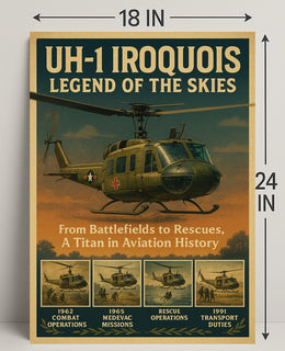 Uh-1 Iroquois Legend Of The Skies Poster PosterGoat