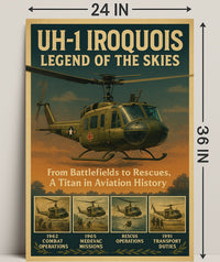 Uh-1 Iroquois Legend Of The Skies Poster PosterGoat