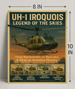 Uh-1 Iroquois Legend Of The Skies Poster PosterGoat