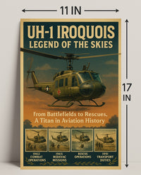 Uh-1 Iroquois Legend Of The Skies Poster PosterGoat