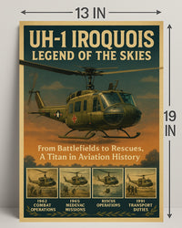Uh-1 Iroquois Legend Of The Skies Poster PosterGoat