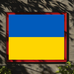Ukrainian National Flag: Patriotic Symbol, Country Flag Poster PosterGoat