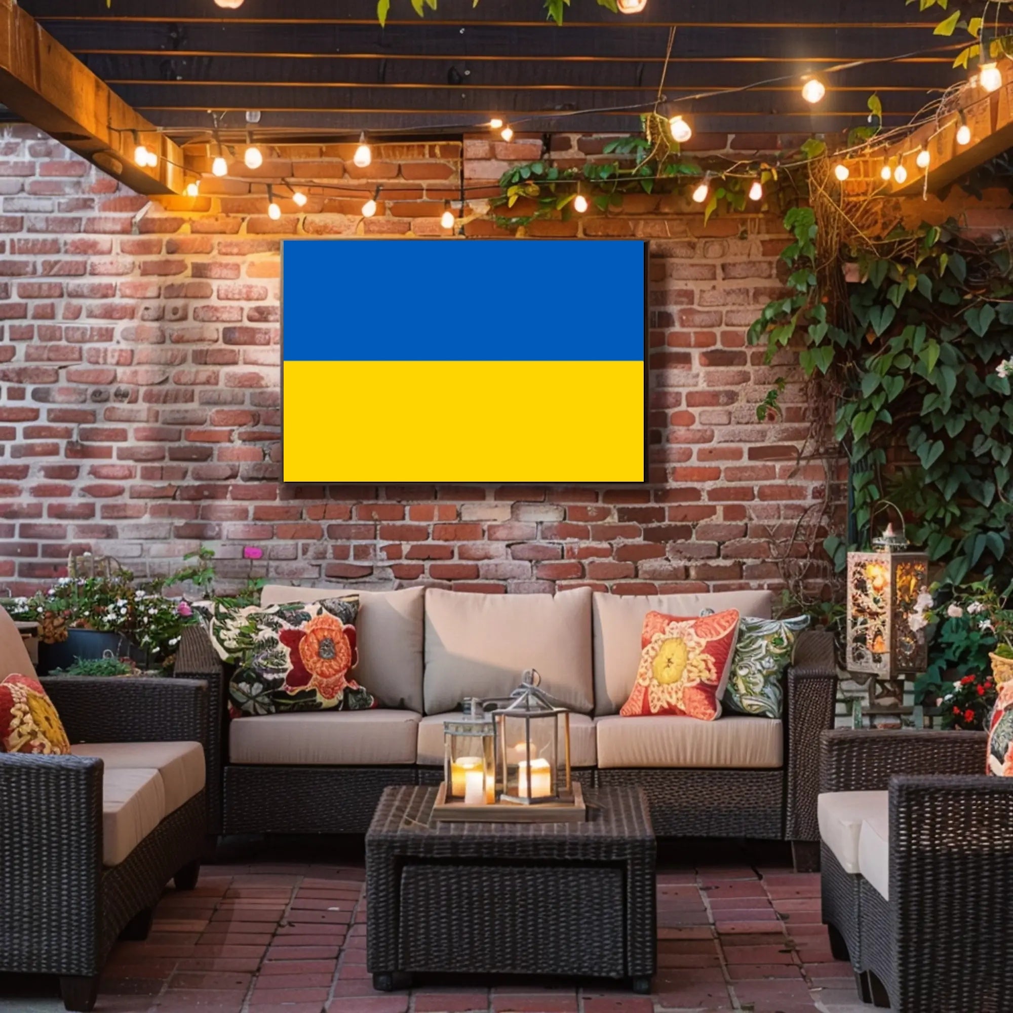 Ukrainian National Flag: Patriotic Symbol, Country Flag Poster PosterGoat