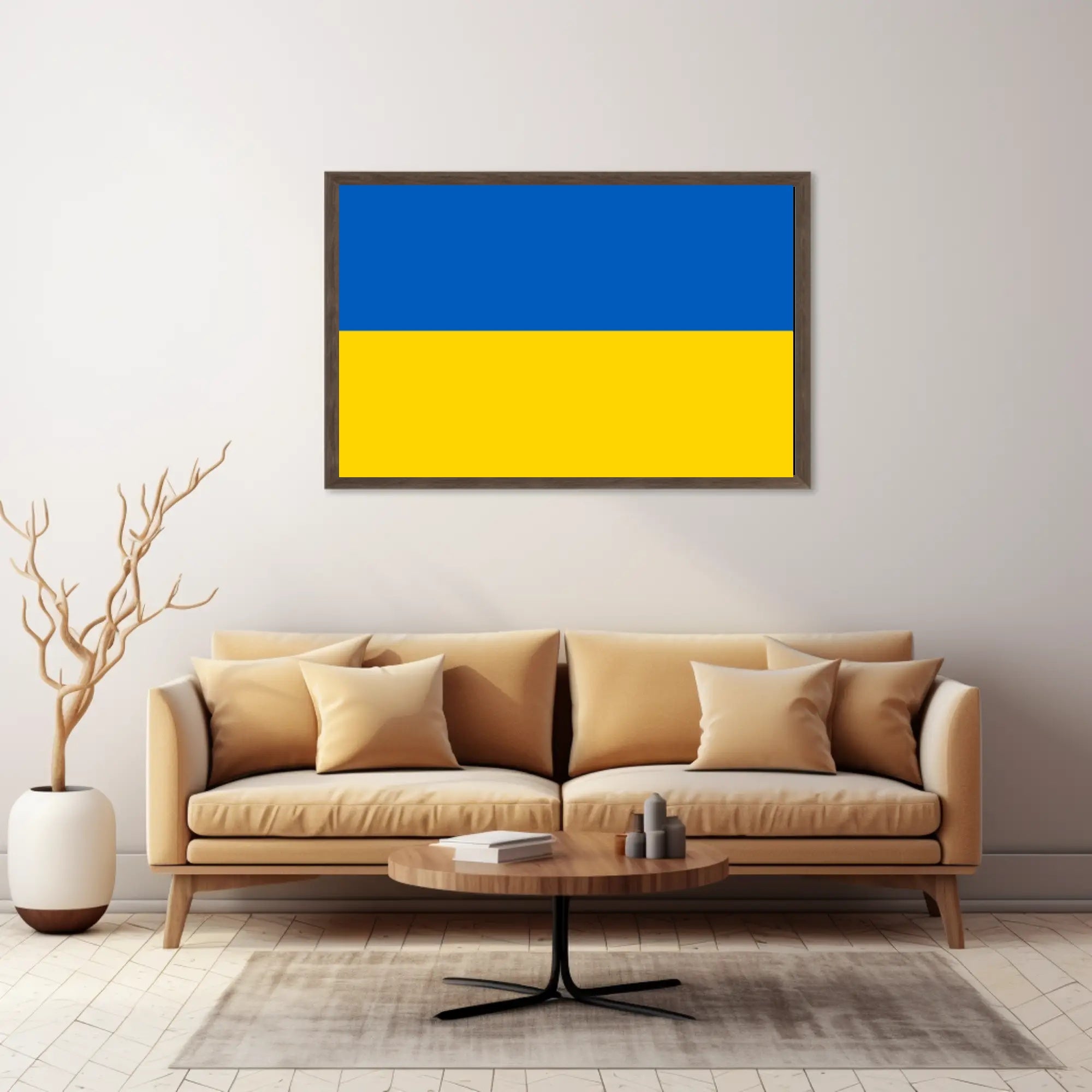 Ukrainian National Flag: Patriotic Symbol, Country Flag Poster PosterGoat