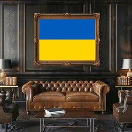 Ukrainian National Flag: Patriotic Symbol, Country Flag Poster PosterGoat