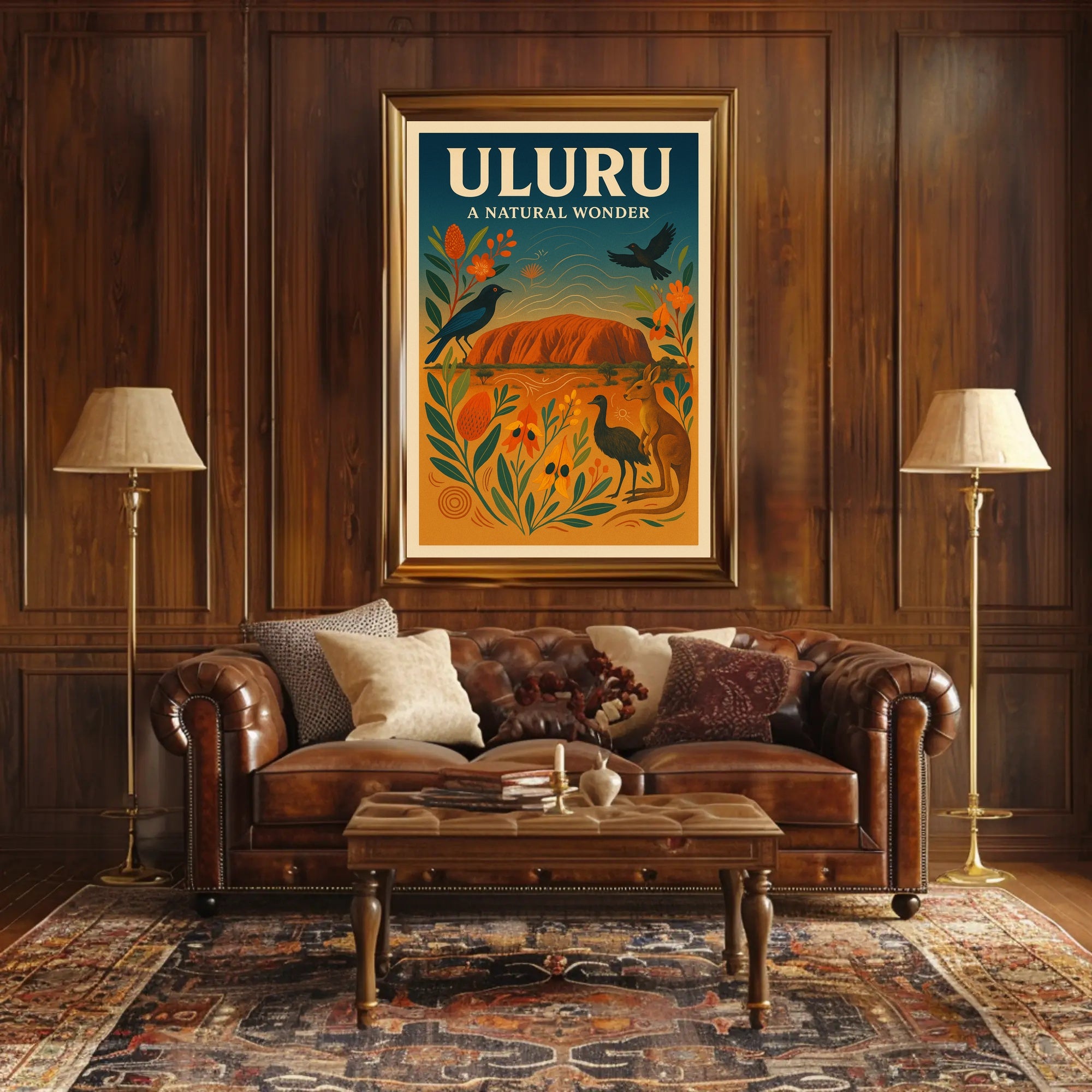 Uluru A Natural Wonder Poster PosterGoat
