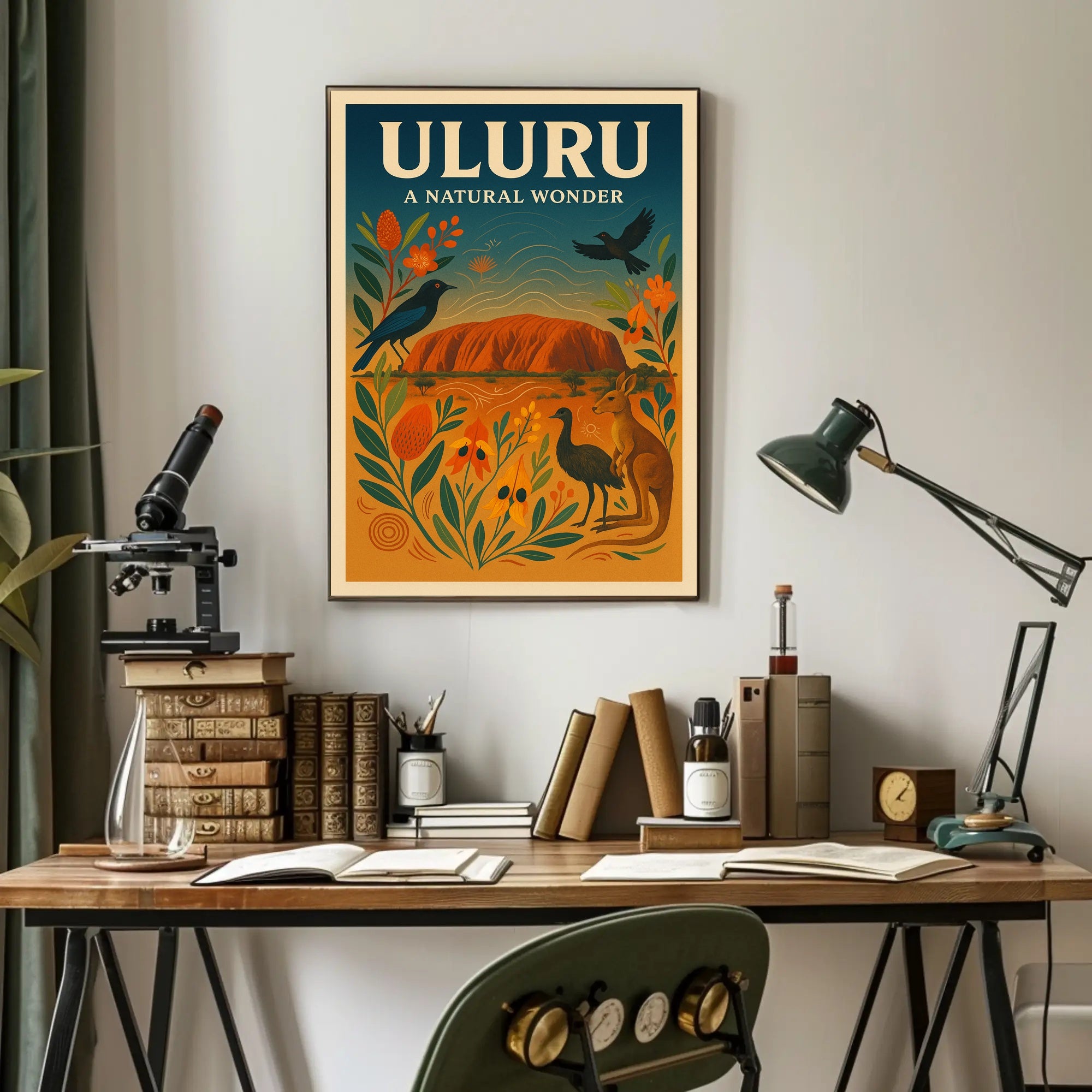 Uluru A Natural Wonder Poster PosterGoat