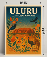 Uluru A Natural Wonder Poster PosterGoat