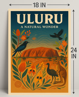 Uluru A Natural Wonder Poster PosterGoat