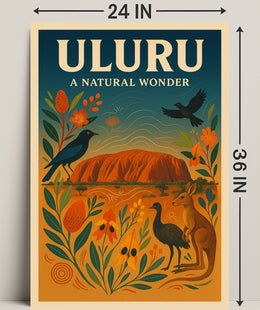 Uluru A Natural Wonder Poster PosterGoat