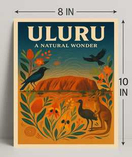 Uluru A Natural Wonder Poster PosterGoat