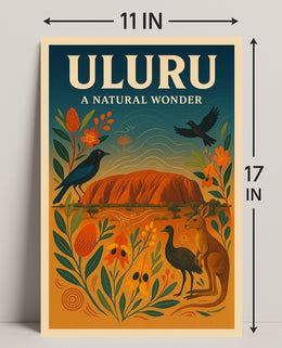 Uluru A Natural Wonder Poster PosterGoat