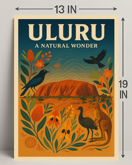Uluru A Natural Wonder Poster PosterGoat
