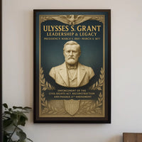 Ulysses S. Grant Leadership Legacy Poster PosterGoat