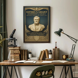 Ulysses S. Grant Leadership Legacy Poster PosterGoat