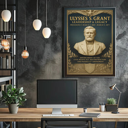 Ulysses S. Grant Leadership Legacy Poster PosterGoat