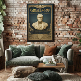 Ulysses S. Grant Leadership Legacy Poster PosterGoat