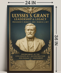 Ulysses S. Grant Leadership Legacy Poster PosterGoat