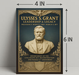 Ulysses S. Grant Leadership Legacy Poster PosterGoat