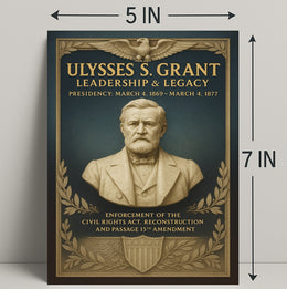 Ulysses S. Grant Leadership Legacy Poster PosterGoat