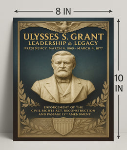 Ulysses S. Grant Leadership Legacy Poster PosterGoat