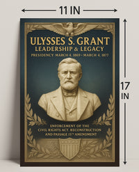 Ulysses S. Grant Leadership Legacy Poster PosterGoat