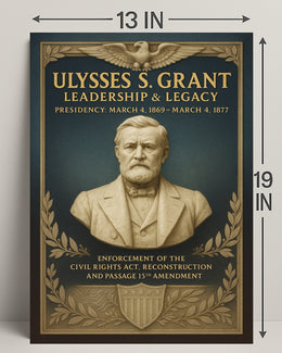 Ulysses S. Grant Leadership Legacy Poster PosterGoat