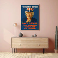 Uncle Sam Patriotic WWII Tribute Poster PosterGoat