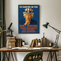 Uncle Sam Patriotic WWII Tribute Poster PosterGoat